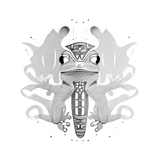 Gecko tattoo design idea