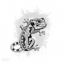 Gecko tattoo design idea