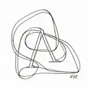 ERIKA with a heart near the letter A tattoo design idea