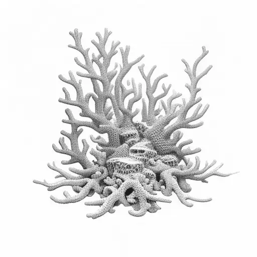 Coral Reef Tattoo Design