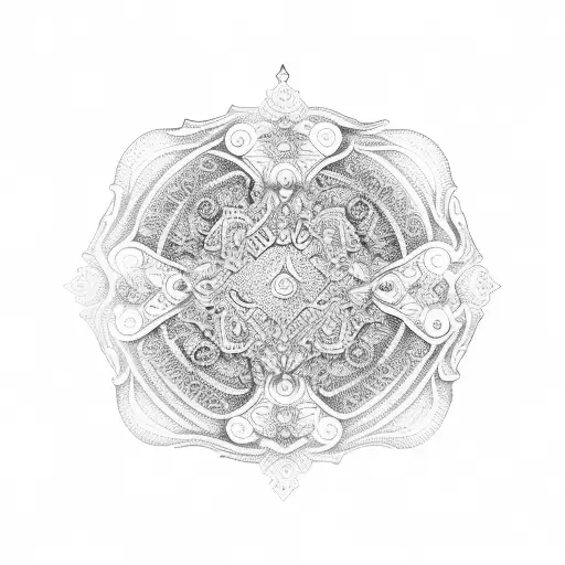 bali ornament tattoo design idea