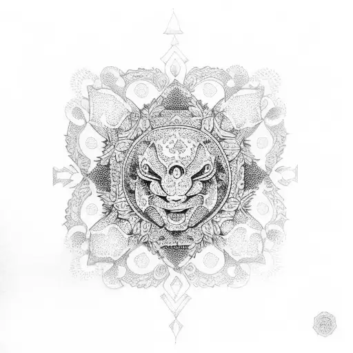 bali ornament tattoo design idea