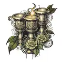 forex trading candlesticks and money tattoo design idea