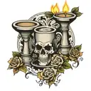 forex trading candlesticks and money tattoo design idea