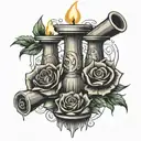 forex trading candlesticks and money tattoo design idea
