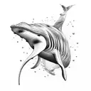 "sperm whale" "mediterranean sea" "underwater sounds" tattoo design idea