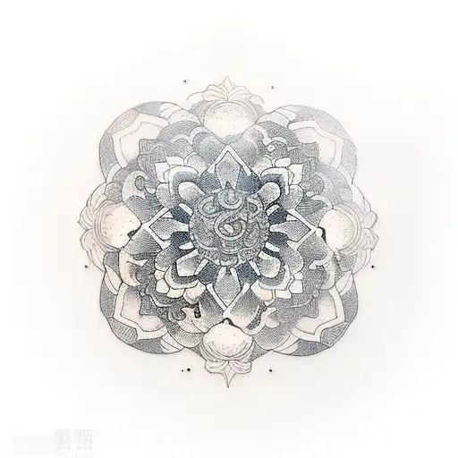 Japanese mandala  tattoo design idea