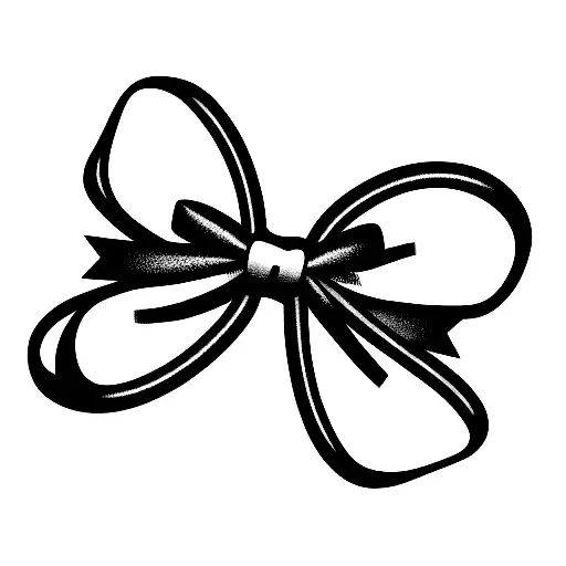 minnie bow with balloons with kids name tattoo design idea