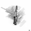 mlg Glock with extended clip tattoo design idea