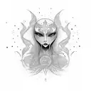 Vulva  tattoo design idea