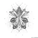 Vulva  tattoo design idea