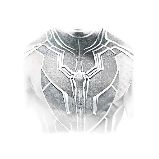 Spiderman, Black Panther, Iron Man and HULK from Marvel Avengers on a battlefield tattoo design idea