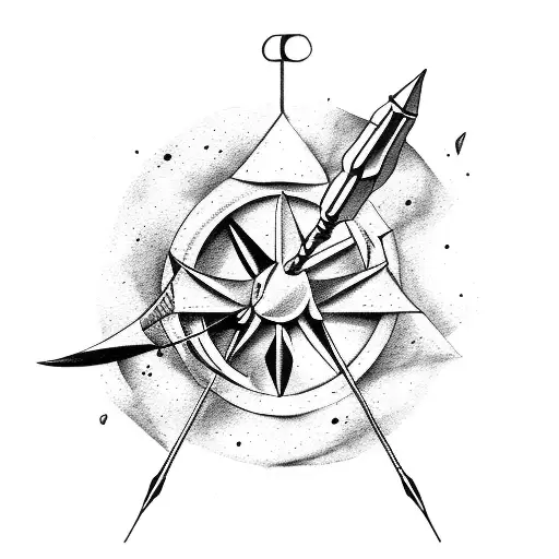 arrow, Sagittarius, wild, arm  tattoo design idea