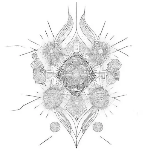 fine line jdm sleeve tattoo design idea