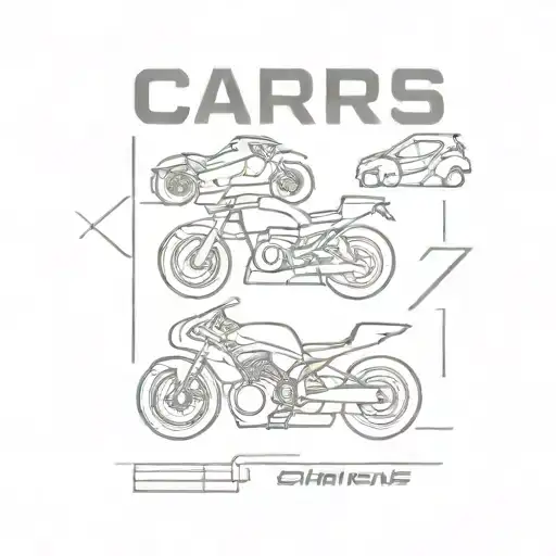 Cars and Sportbikes tattoo design idea