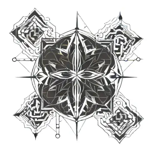 Blackout tattoo design idea