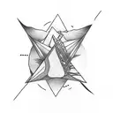 triangle family tattoo design idea