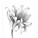 morning sparrows fields of lilies peacful  tattoo design idea
