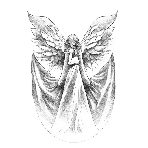 angel numbers tattoo design idea