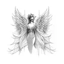 angel numbers tattoo design idea