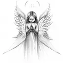 angel numbers tattoo design idea