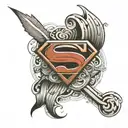 Superman insignia but with the letter  J instead of S  tattoo design idea