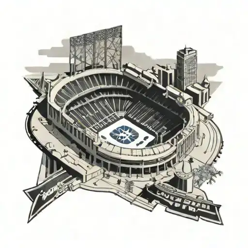 Sofi Stadium  Dodger Stadium  Staples Center tattoo design idea