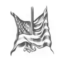 american flag blad eagle  tattoo design idea