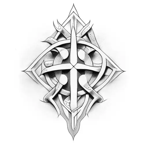 BDSM symbols for pubis tattoo design idea