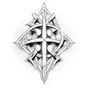 BDSM symbols for pubis tattoo design idea