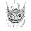toothless dragon from how to train your dragon tattoo design idea