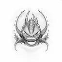 toothless dragon from how to train your dragon tattoo design idea