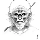 sun wukong tattoo design idea
