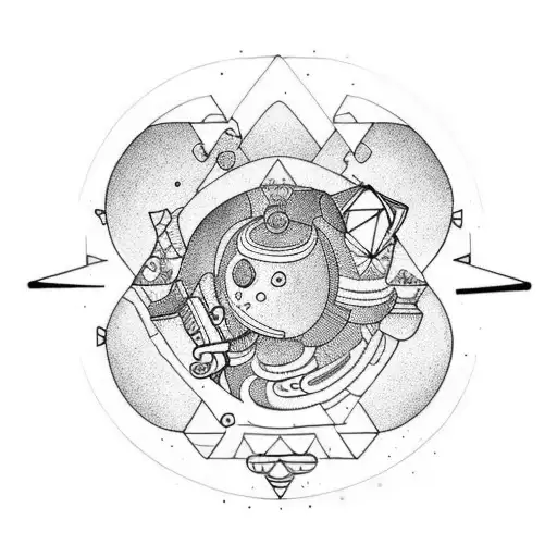 black outer wilds tatoo  tattoo design idea