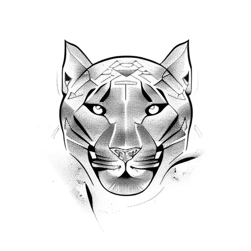 Panther tattoo design idea