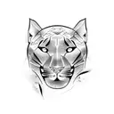 Panther tattoo design idea