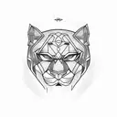 Panther tattoo design idea