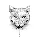 Panther tattoo design idea