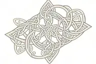 holy trinity knot design with a celtic band tattoo design idea