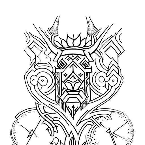 "Design a compelling tattoo rooted in Romanian culture, weaving elements like the tricolor, folk sys tattoo design idea