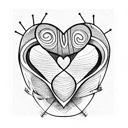Crying Heart tattoo design idea