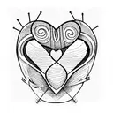 Crying Heart tattoo design idea