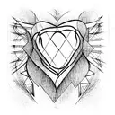 Crying Heart tattoo design idea