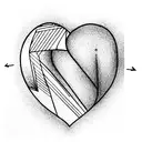 Crying Heart tattoo design idea