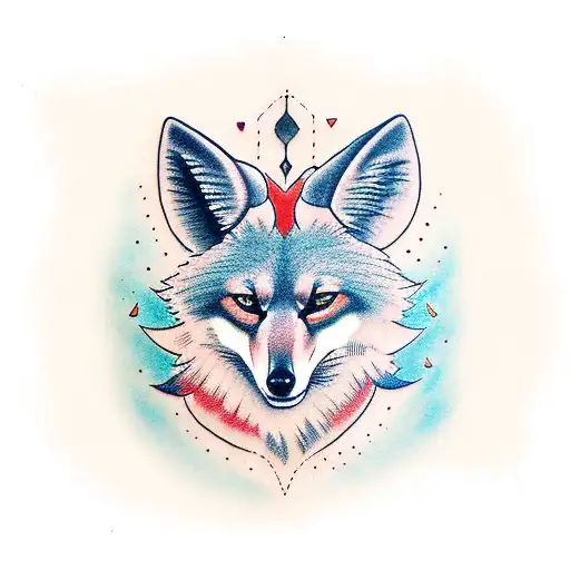Maned wolf (lobo-guará) tattoo design idea