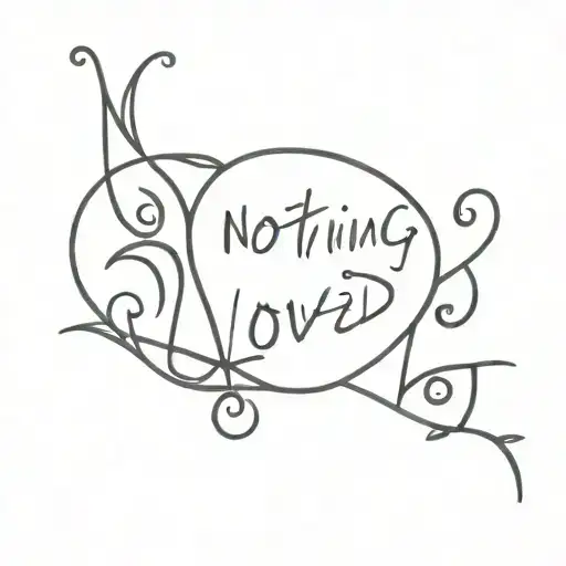 nothing loved is every lost  tattoo design idea