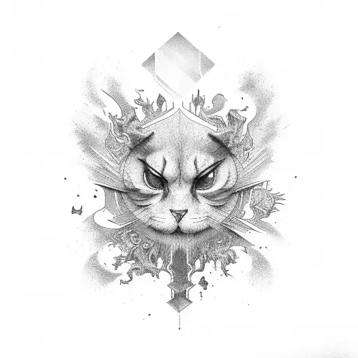 faded out black whole with sunlight negative space tattoo design idea