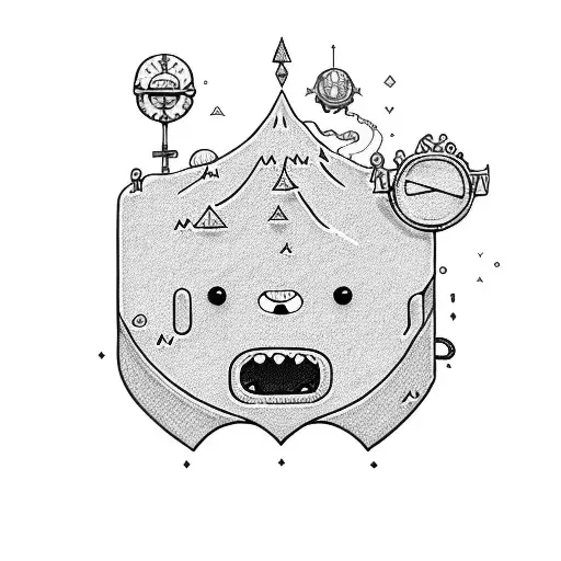 adventure time bmo tattoo design idea