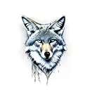Coyote tattoo design idea