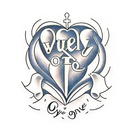 song lyrics in cursive font "we only get one heart to fill" tattoo design idea